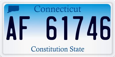 CT license plate AF61746