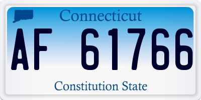 CT license plate AF61766