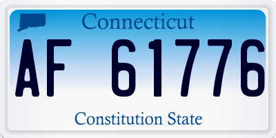 CT license plate AF61776