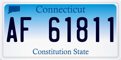 CT license plate AF61811