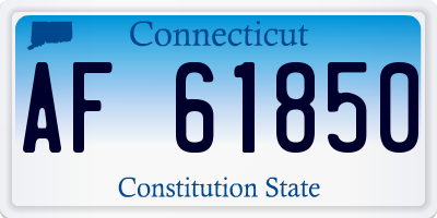 CT license plate AF61850