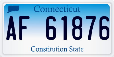 CT license plate AF61876