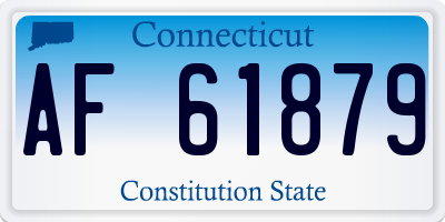 CT license plate AF61879