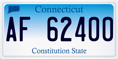 CT license plate AF62400