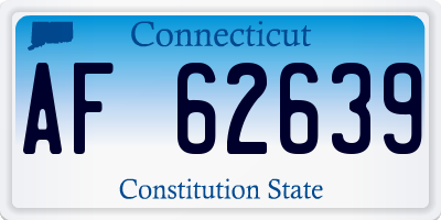 CT license plate AF62639