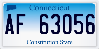 CT license plate AF63056