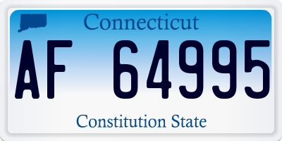 CT license plate AF64995