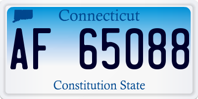 CT license plate AF65088