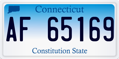 CT license plate AF65169