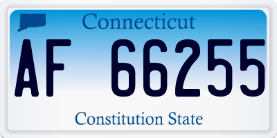CT license plate AF66255