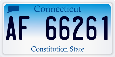 CT license plate AF66261
