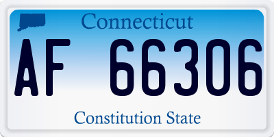 CT license plate AF66306