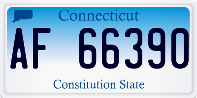 CT license plate AF66390