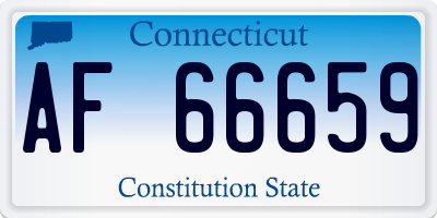 CT license plate AF66659