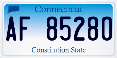CT license plate AF85280