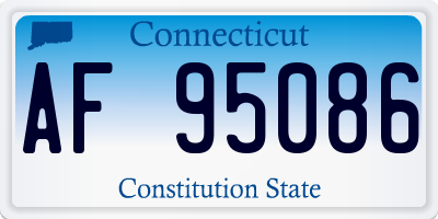 CT license plate AF95086