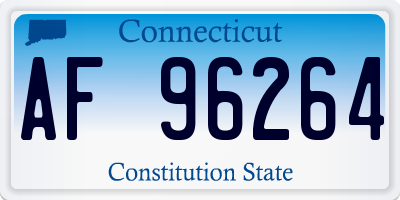 CT license plate AF96264