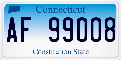 CT license plate AF99008