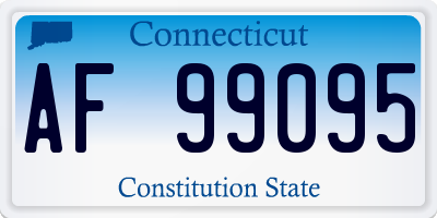 CT license plate AF99095