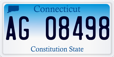 CT license plate AG08498