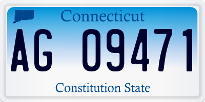 CT license plate AG09471