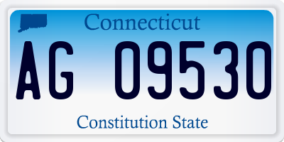 CT license plate AG09530