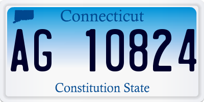 CT license plate AG10824