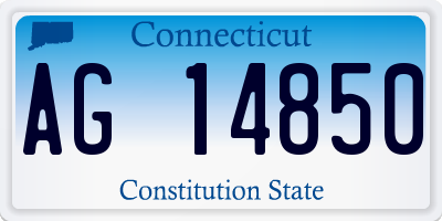 CT license plate AG14850