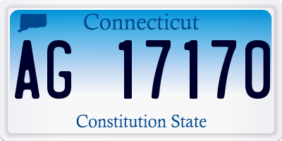 CT license plate AG17170