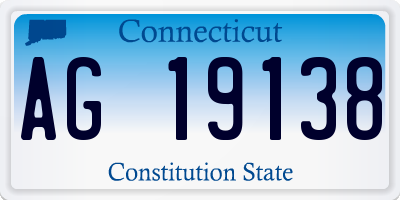 CT license plate AG19138