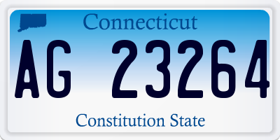 CT license plate AG23264