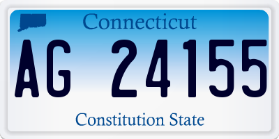 CT license plate AG24155