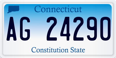 CT license plate AG24290