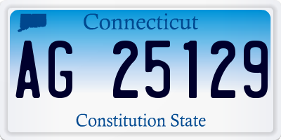 CT license plate AG25129