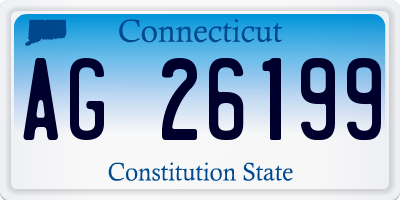 CT license plate AG26199