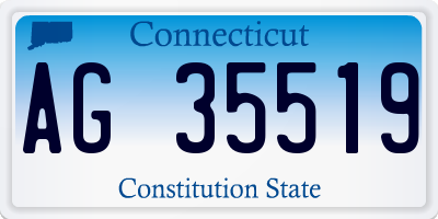 CT license plate AG35519