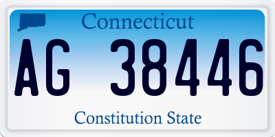 CT license plate AG38446