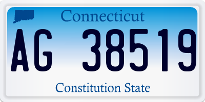 CT license plate AG38519