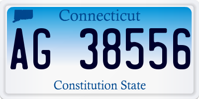 CT license plate AG38556