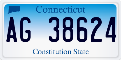 CT license plate AG38624