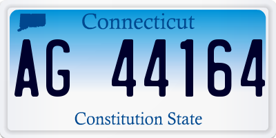 CT license plate AG44164