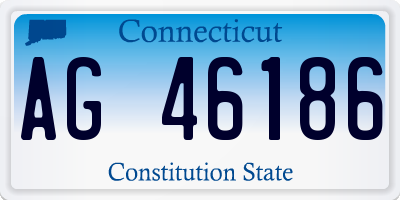CT license plate AG46186