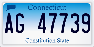 CT license plate AG47739