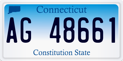 CT license plate AG48661