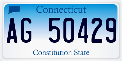CT license plate AG50429