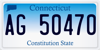 CT license plate AG50470