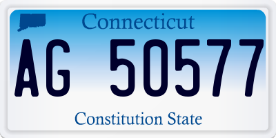 CT license plate AG50577