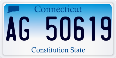 CT license plate AG50619