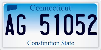 CT license plate AG51052
