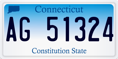 CT license plate AG51324